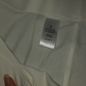 Pair of white leggings